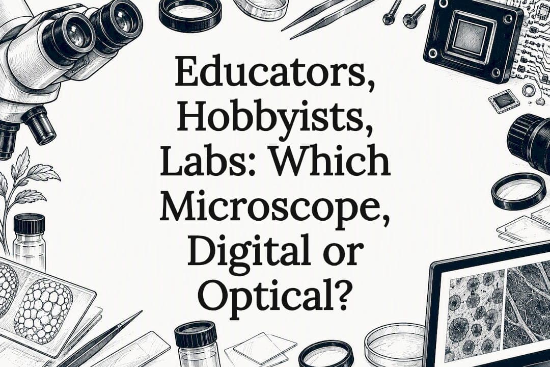 Educators, Hobbyists, Labs: Which Microscope, Digital or Optical?