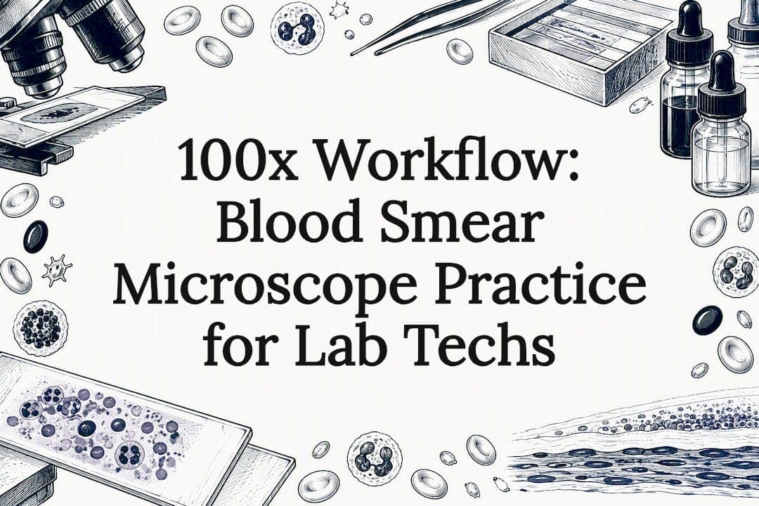 100x Workflow: Blood Smear Microscope Practice for Lab Techs