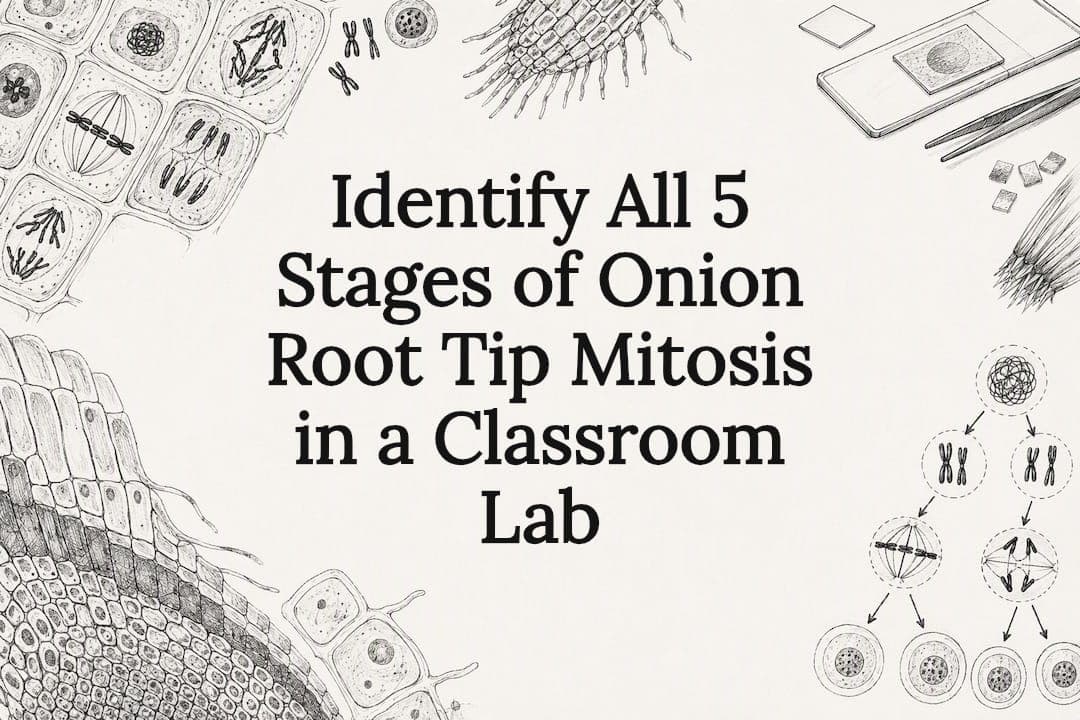 Identify All 5 Stages of Onion Root Tip Mitosis in a Classroom Lab
